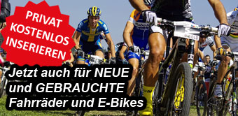 PRIVAT KOSTENLOS INSERIEREN - Jetzt auch f�r NEUE und GEBRAUCHTE Fahrr�der und E-Bikes